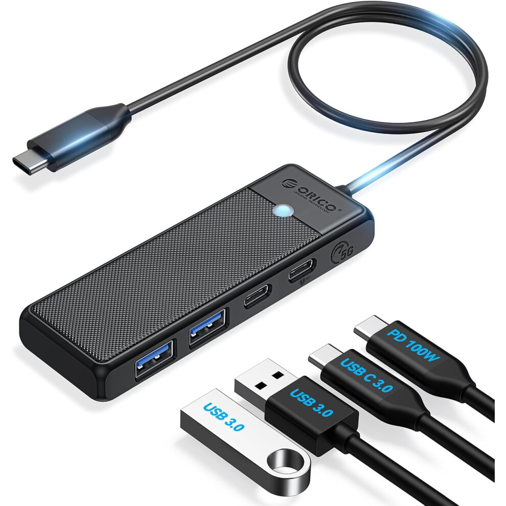 Usb-C To Usb Adapter Hub 4-Port With 100W Pd And Usb 3.0 917087578707