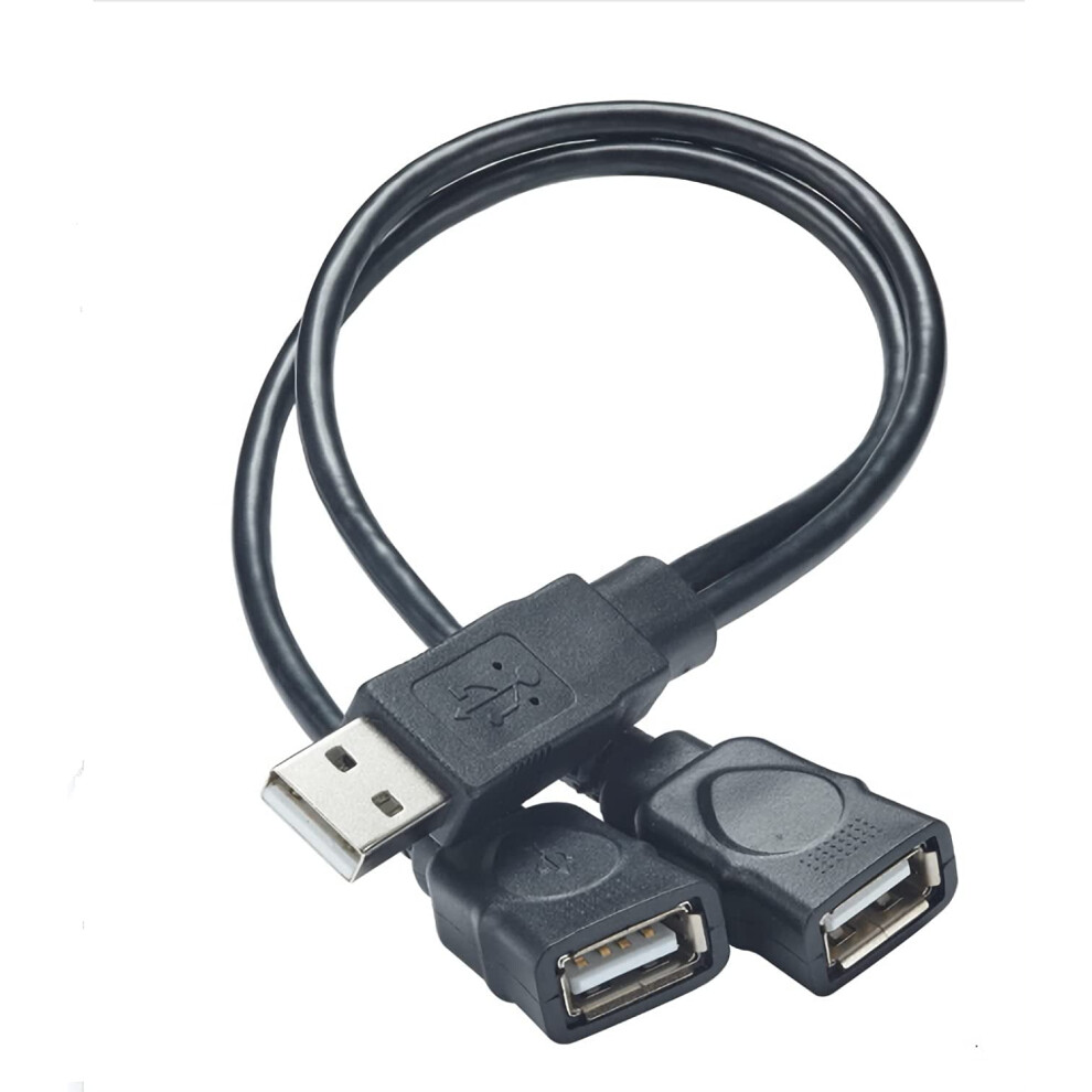 Usb Splitter Male To Dual Female Adapter For Charging And 917087578943