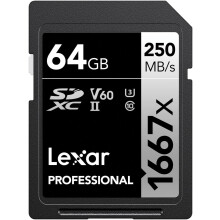 SDXC UHS-II memory card 64GB C10 U3 V60 250MB/s