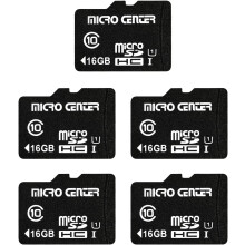 Micro SDHC memory card Class 10 16GB with adapter