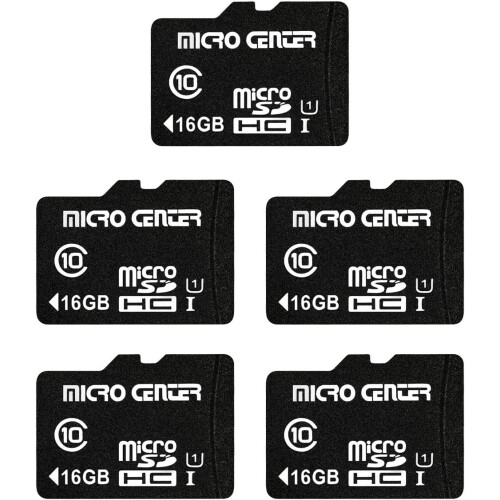 Micro SDHC memory card Class 10 16GB with adapter
