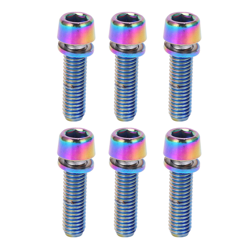 Krsct Bike Stem Screws Stainless Steel With Washers 6 Pcs 917087580441