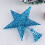 Christmas tree star iron topper blue 25cm 1