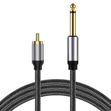 RCA to 6.35mm audio cable 2m mono TS male