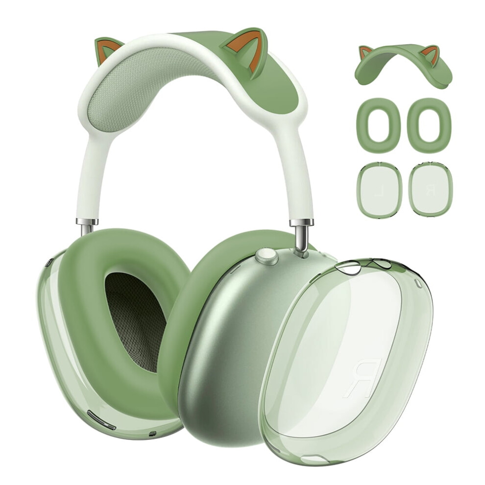 Cat Ears Silicone+Tpu Cover For Airpods Max 3-In-1 917087582445