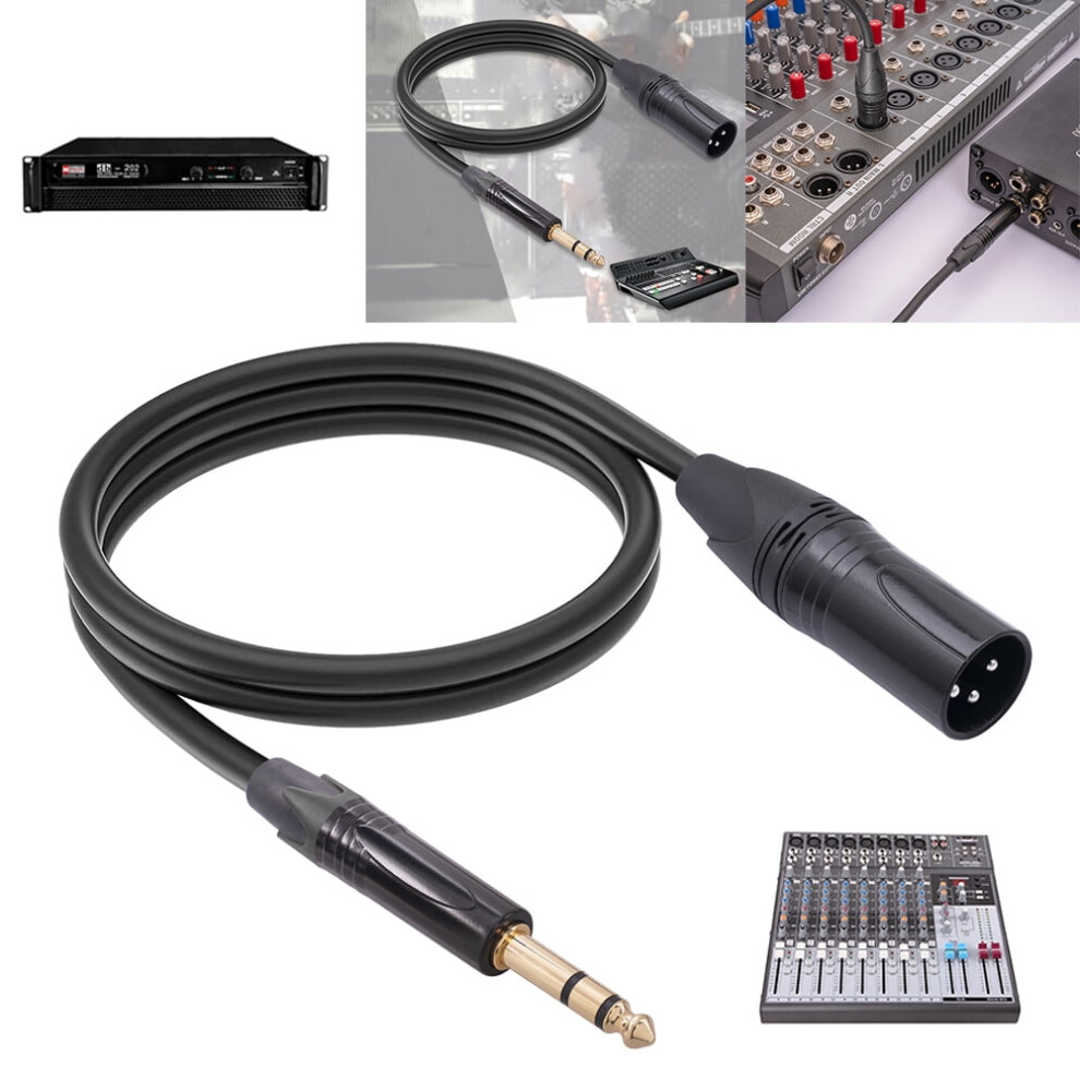 Trs To Xlr Balanced Audio Cable 6.35Mm To 3-Pin 2M 917087582766