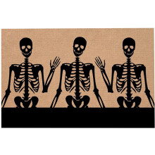 Dywanik podłogowy Honeeladyy Halloween z nadrukiem czaszki i krwi 40x60cm
