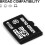 Micro SDHC memory card Class 10 16GB with adapter 4