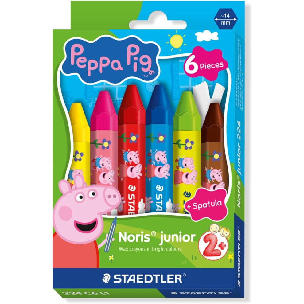 Staedtler Peppa Pig Jumbo Wax Crayons Pack Of 6