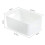 PP Desktop Storage Basket with Handle Medium White 2