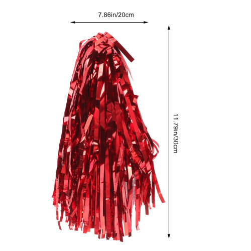 Cheerleader Hand Flower Props Red 6 pcs 1