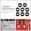 Tennis racket overgrip protector rubber apron 8 pcs 5