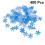 Snowflake decorations iridescent blue winter party 2
