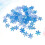 Plastic Snowflake Confetti 400 pcs 3.5 cm Blue 4