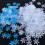 Snowflake decorations iridescent blue winter party 4