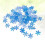 Snowflake decorations iridescent blue winter party 5