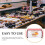 Kitchen Bread Box Farmhouse Style Countertop Reusable 6