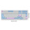 Jixopn K96 gaming keyboard Bluetooth silent 100-key 5