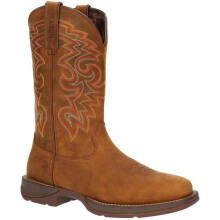 (8 UK, Russet) Durango Mens Rebel Full Grain Leather Waterproof Cowboy Boots