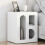 VidaXL vidaXL Bedside Table 2 pcs High Gloss White 40 x 35 x 50 cm 1