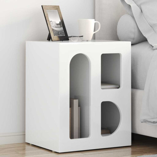 VidaXL vidaXL Bedside Table 2 pcs High Gloss White 40 x 35 x 50 cm