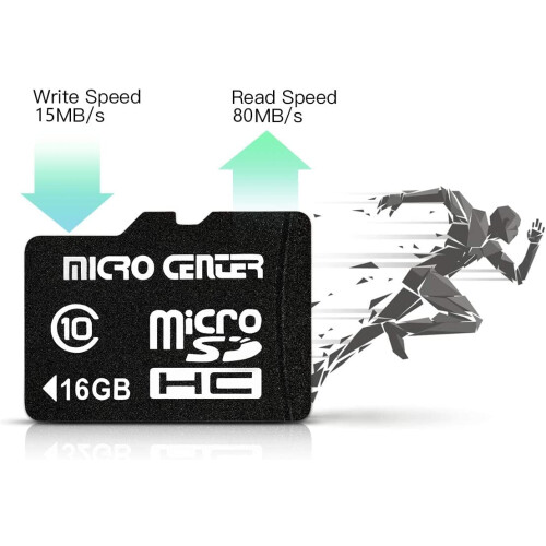 Micro SDHC memory card Class 10 16GB with adapter 2