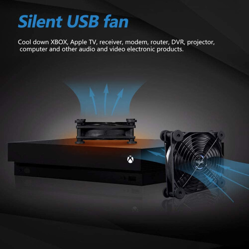 USB Cooling Fan 120mm Dual 5V Portable 1
