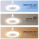 Ventilatore da soffitto Fankiway con luce, a basso profilo e incapsulato 8