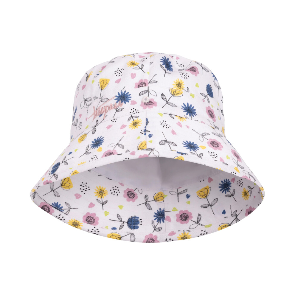 Trespass (5-7 Years, White/Blue/Yellow) Childrens/Kids Zebdee Floral Bucket Hat