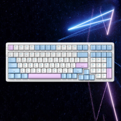 Jixopn K96 gaming keyboard Bluetooth silent 100-key 2