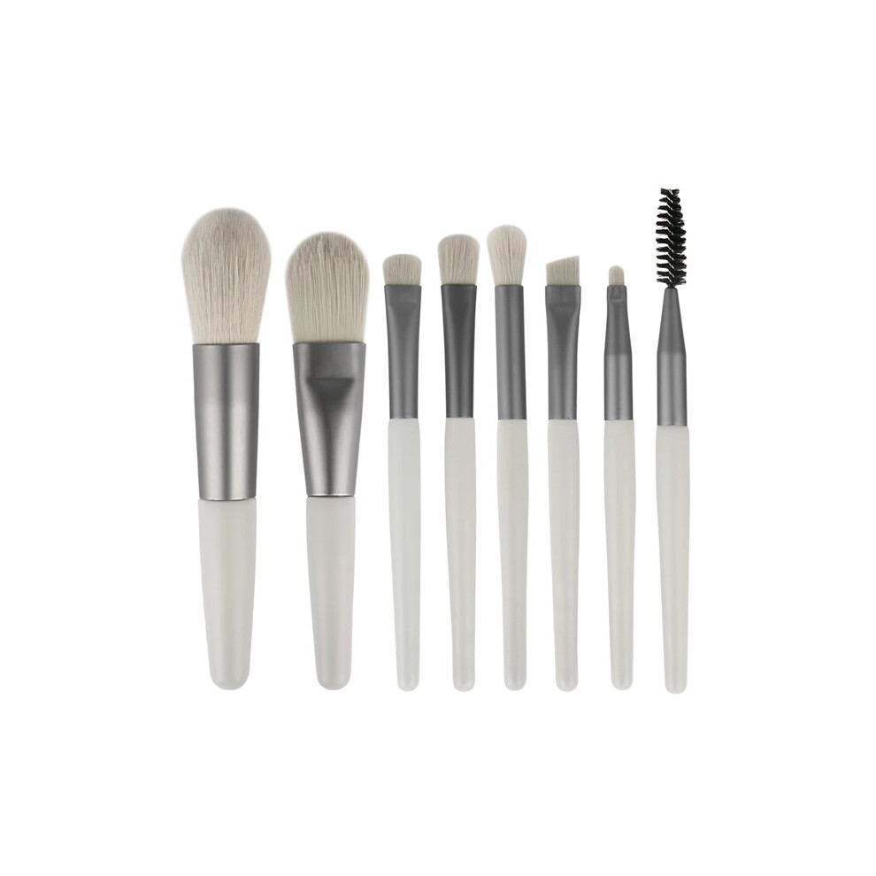 Stoyotu (Gray) Soft Hair Makeup Brush Suit - Eye Shadow Powder Brush Foundation Blush Highlight Concealer - Makeup To