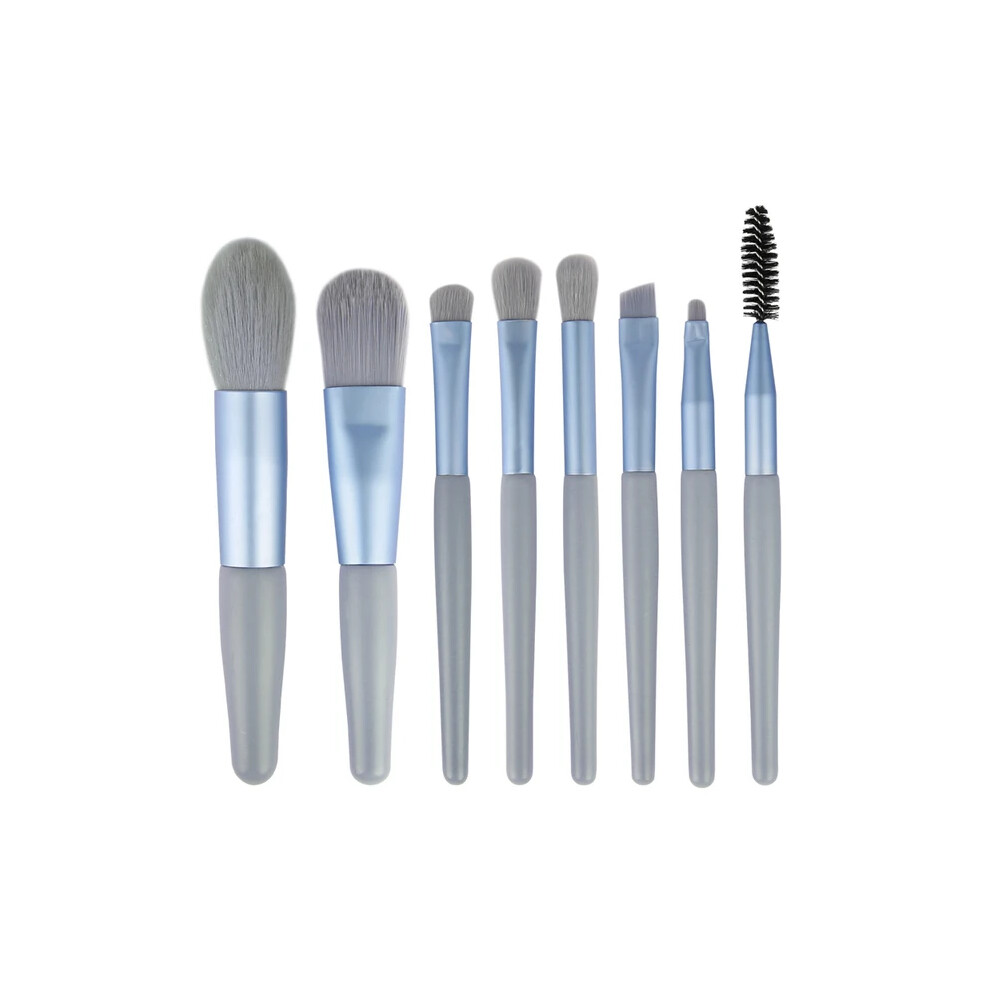 Photos - Makeup Brush / Sponge  Soft Hair Makeup Brush Suit - Eye Shadow Powder Brush Foundation Blush Highlight Concealer - Makeup To(Blue)