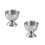 Yongwei stainless steel egg cups 2 pcs silver 2