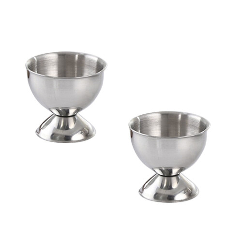 Yongwei stainless steel egg cups 2 pcs silver 1