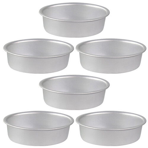 Aluminum Alloy Oval Cake Pans Anodized 6 pcs 2