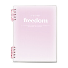 Hiroekza B5 transparent matte spiral notebook 120 pages