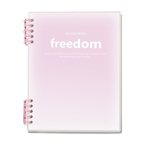 Hiroekza B5 transparent matte spiral notebook 120 pages