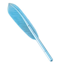 Hiroekza black ballpoint pens retro feather design 8-pack