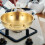 Wok en acier inoxydable avec couvercle 12 pouces 4