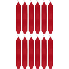 12 neparfumovaných klubových sviečok 9"x1½" so základňou 7/8", vhodné pre väčšinu štandardných svietnikov, vyrobené v USA