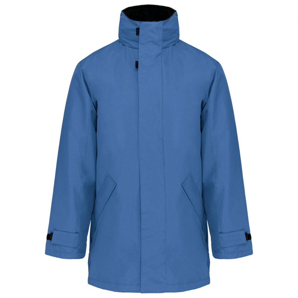(Xs, Light Royal Blue/Black) Kariban Unisex Adult Quilted Parka 5063470718597