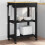 VidaXL vidaXL Kitchen Trolley MONZA Black 60 x 40 x 88.5 cm Solid Pine Wood 5