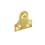 (32mm, Brass) Securit Plain Glass Fitting Plates (Pack Of 2) 1