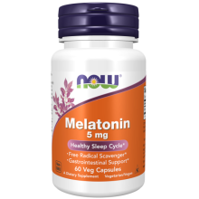 Now Foods Melatonina 5 mg 60 cápsulas vegetales
