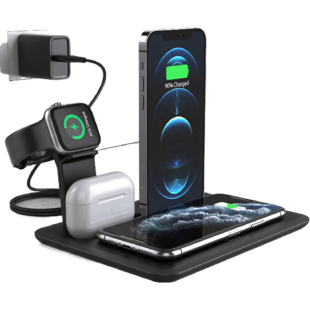 Wireless Charging Dock For Iphone, Iwatch, Airpods Pro 9336866811124