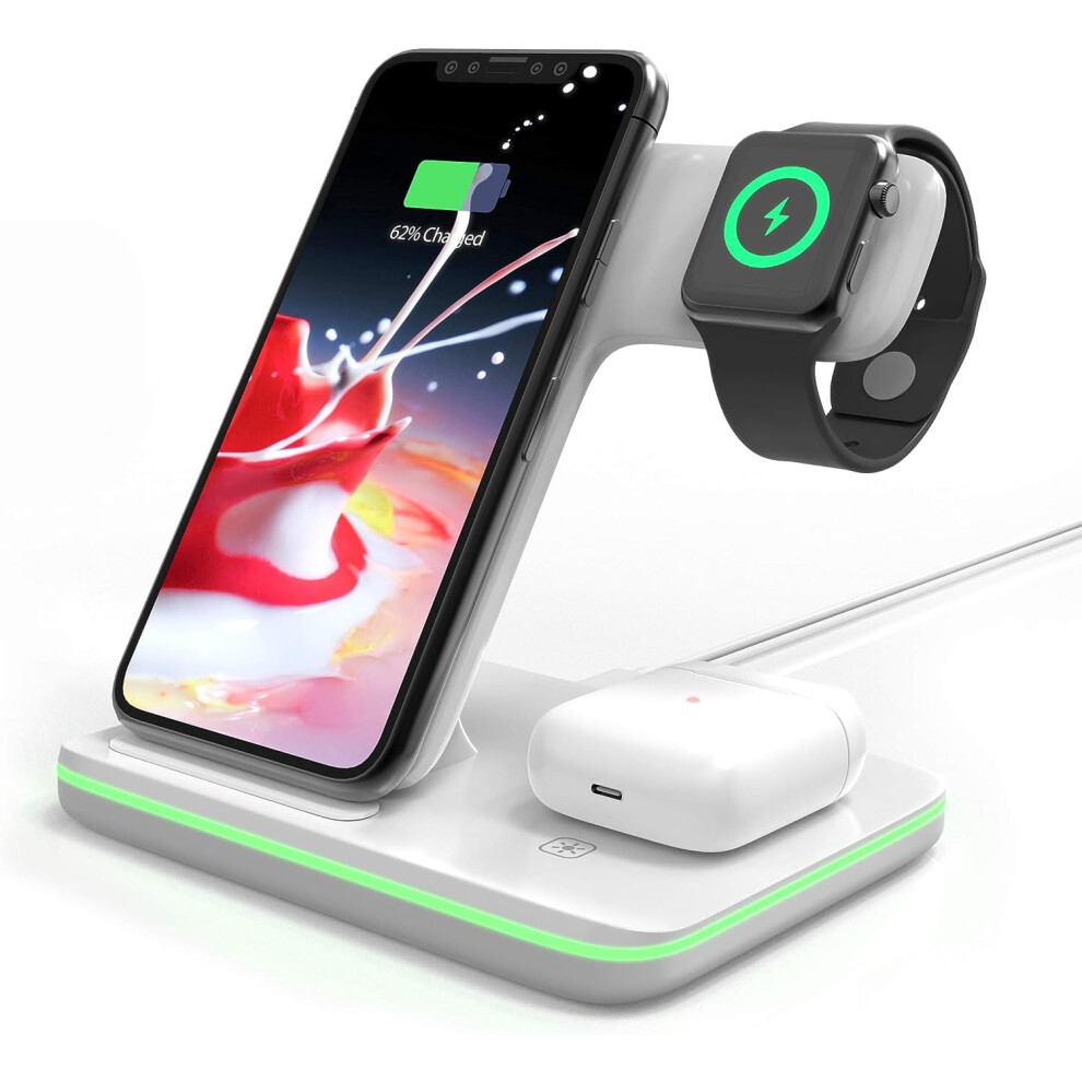 Omni Dock Qi Wireless Charging Station 15W White 9336866811445