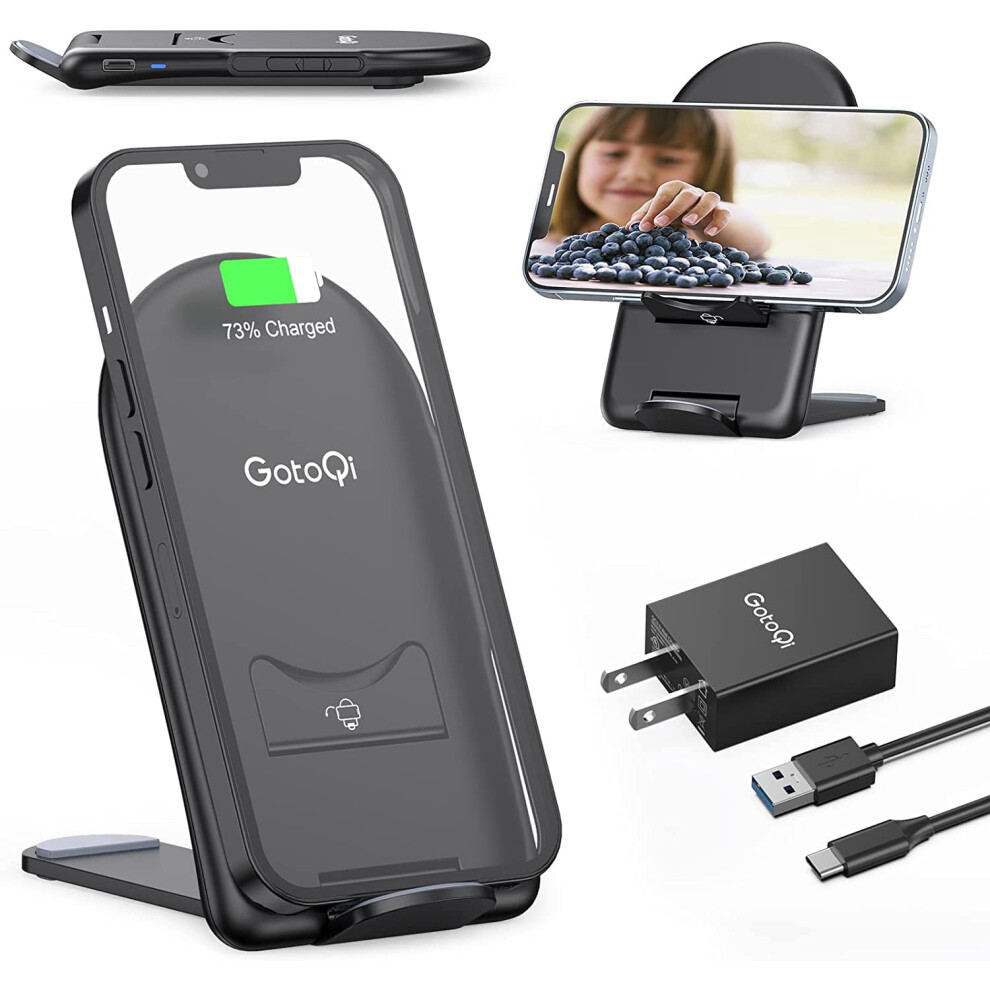 Wireless Charging Stand 15W Qi Fast Charger For Iphone 9336866811506