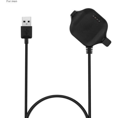 Cable de carga USB de repuesto compatible con Garmin Forerunner25Large, base de carga USB compatible con Garmin