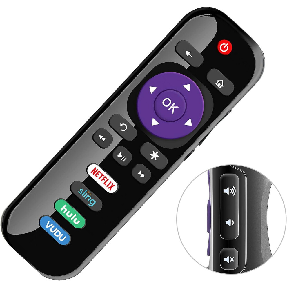 Universal Remote Control For Tcl Roku Smart Tvs 4K Uhd 9336866818789