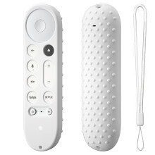Schutzhülle aus Silikon für Google TV Streamer4K TV2024/GY3LE Fernbedienung (Weiß)